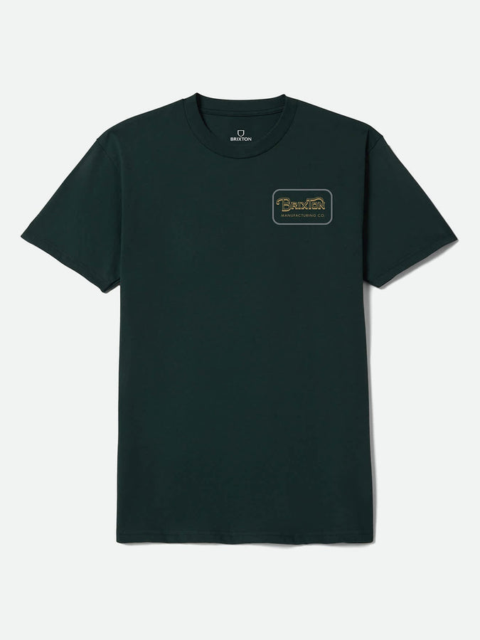 Brixton Grade T-Shirt Holiday 2026 | FRST GRN/WSHD CPR/DK GREY