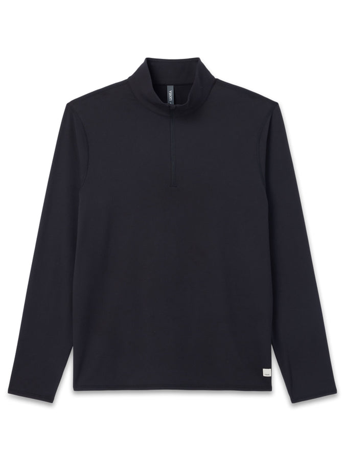 Vuori Ponto 1/2 Zip Mock Neck Sweatshirt Fall 2026 | BLACK (BLK)