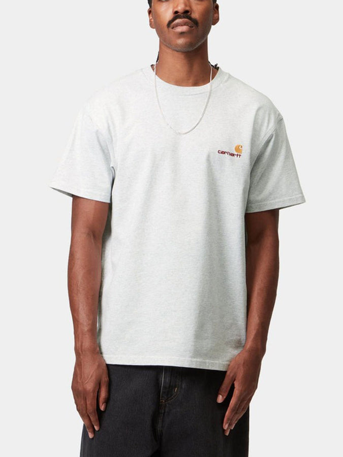 Carhartt Wip American Script T-Shirt Summer 2026 | ASH HEATHER (482XX)