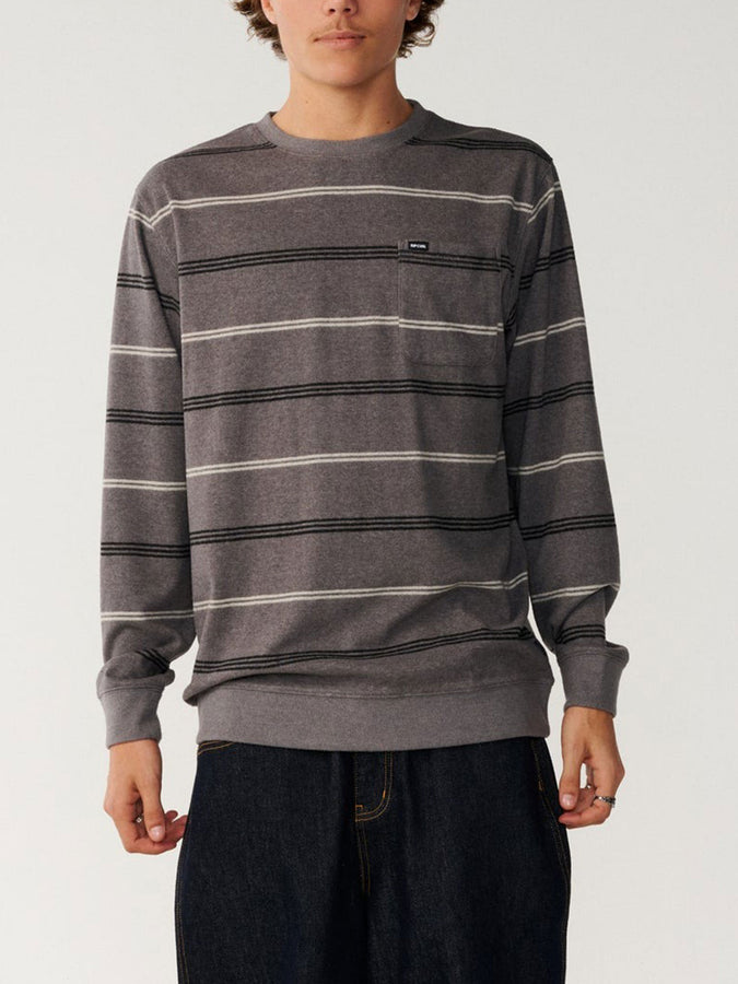 Rip Curl Grid Crewneck Sweatshirt Fall 2026 | DEEP MUSHROOM (2919)