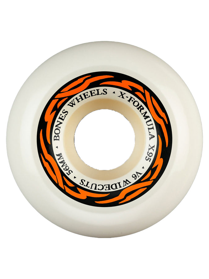 Bones X-Formula V6 Widecut 95a Skateboard Wheels | NATURAL