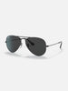 Ray-Ban Aviator Total Black Polished Black/Black Polarized Sunglasses