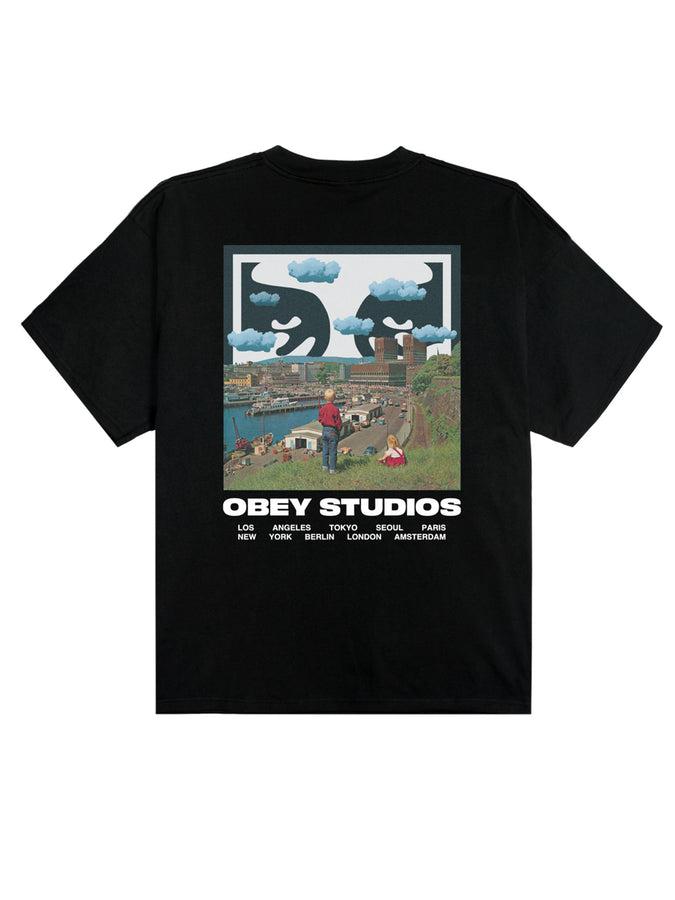 Obey Sky Face T-Shirt Spring 2026 | BLACK (BLK)
