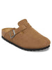 Birkenstock Boston Suede Dark Tea Shoes Fall 2026