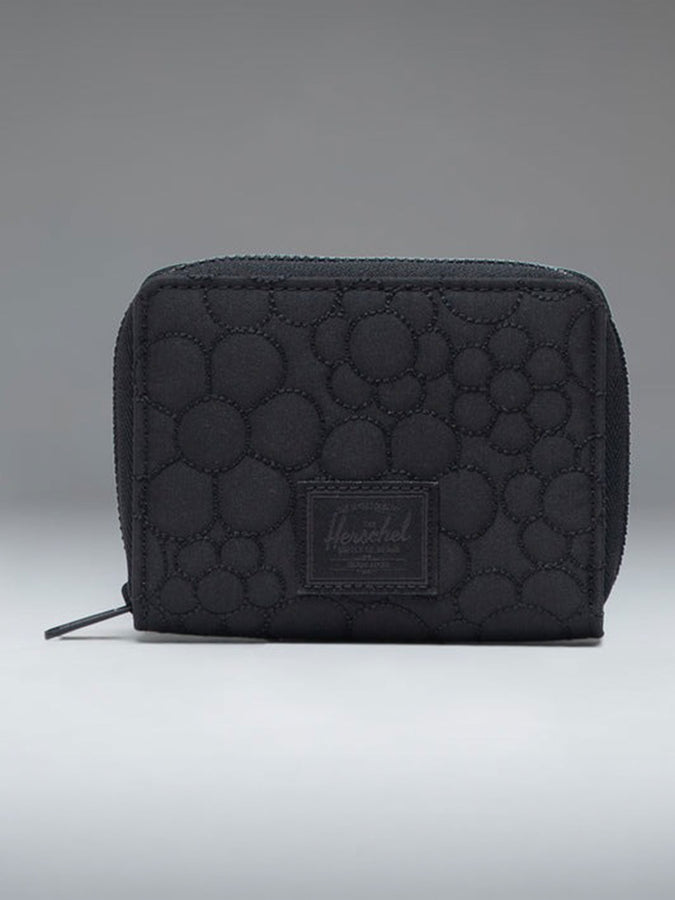 Herschel Tyler Quilted Capsule Wallet | BLACK TONAL DAISY (08247)