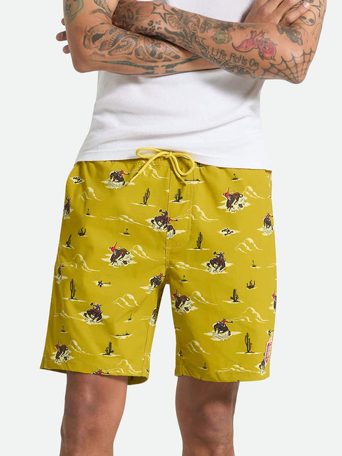 Brixton x Lonestar Everyday Stretch Hybrid Shorts Summer 2026 | TEXAS GOLD LONE STAR