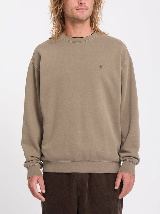 Volcom Single Stone Pw Crewneck Sweatshirt Fall 2026 | EARTH (ETH)