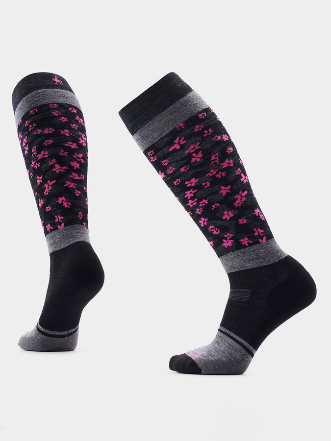 Smartwool Snow Targeted Cushion Wild Blossom Otc Socks | BLACK (001)
