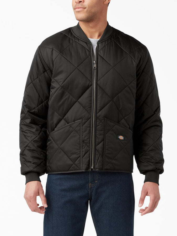 Dickies Nylon Diamond Quilted Jacket | BLACK (BLK)