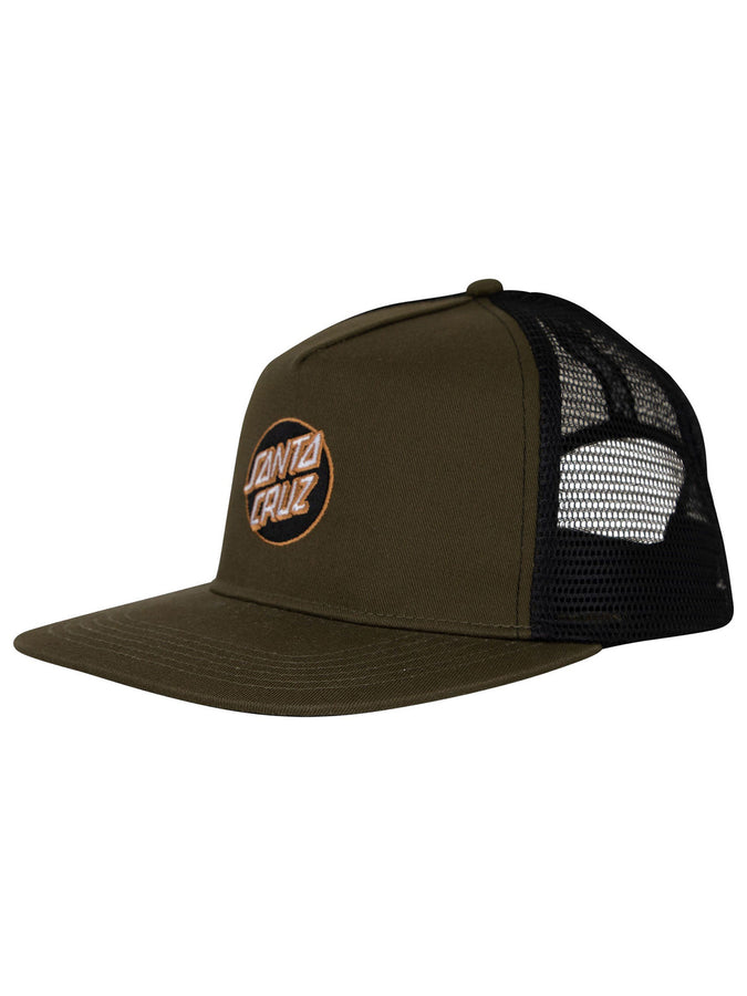 Santa Cruz Embroidered Trucker Hat | OLIVE/BLACK