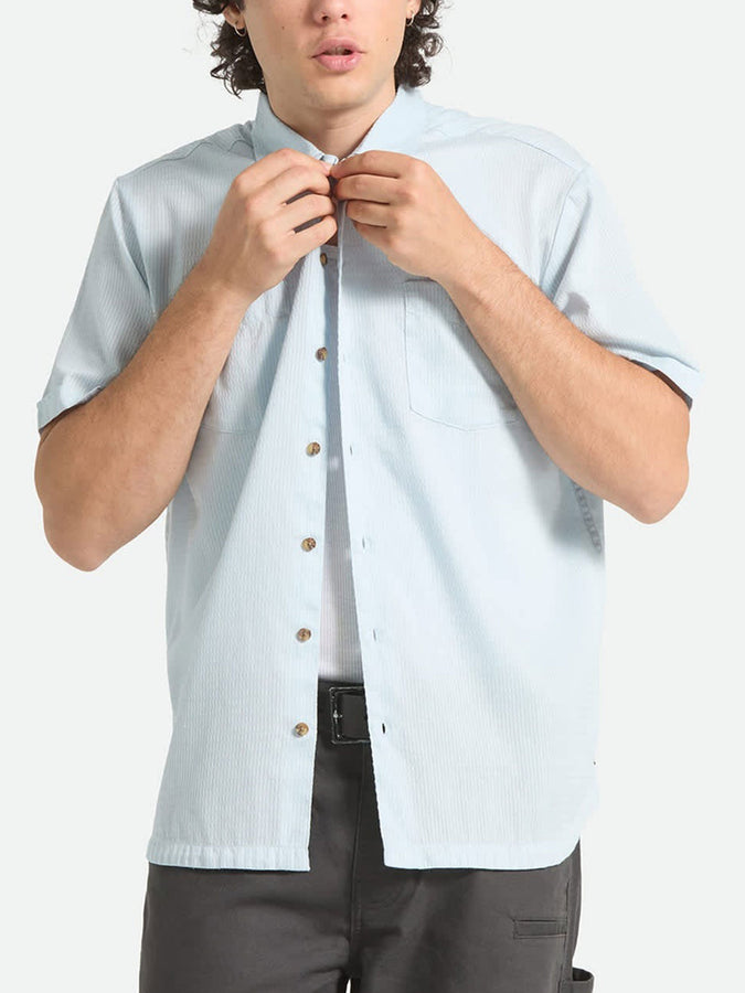 Brixton The Vintage Short Sleeve Buttondown Shirt Summer 2026 | BLUE AURA
