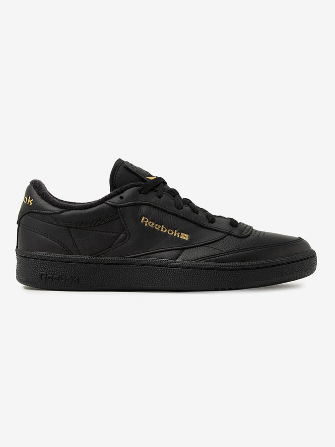 Reebok Club C 85 Black/Almost Black/Gold Shoes Fall 2026 | BLACK/ALMOST BLACK/GOLD