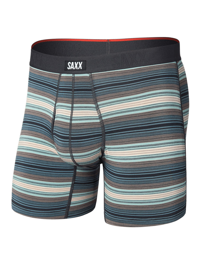 Saxx Vibe Xtra Soft Comfort Baja Stripe-Dark Sage Boxer | BAJA RAYURE DARK SAGE (BDS)
