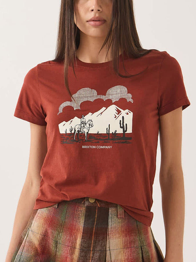 Brixton Great Springs Slim T-Shirt Fall 2026 | DARK BRICK