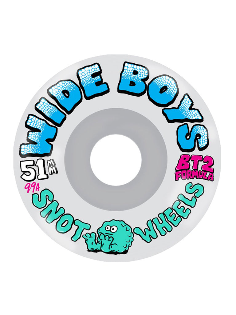 Snot Crystal Clear Wide Boys 51mm Skateboard Wheels | EMPIRE