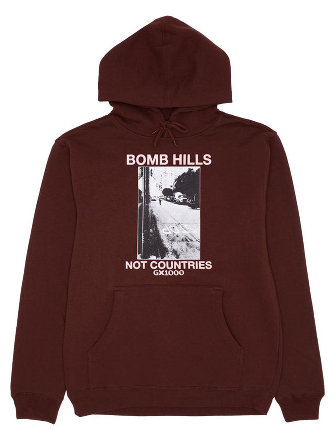 Gx1000 Bomb Hills Not Countries Hoodie Spring 2026 | BROWN/ROSE