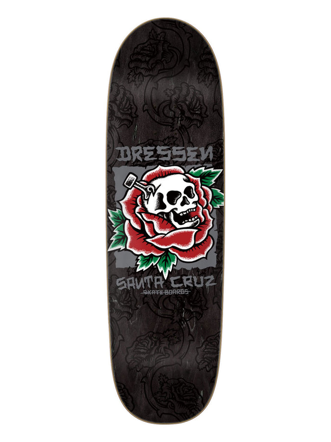 Santa Cruz Dressen Skull Pink 9.25’’ Skateboard Deck | BLACK