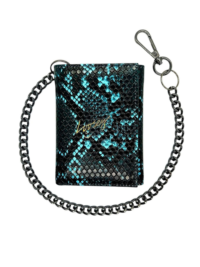 Loosey Snake Skin Chain Gang Blue Wallet | BLUE
