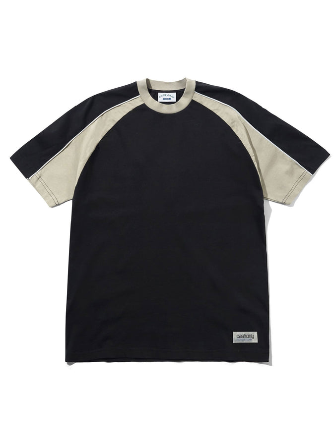 Cash Only Track Panel T-Shirt Fall 2026 | BLACK/COVE