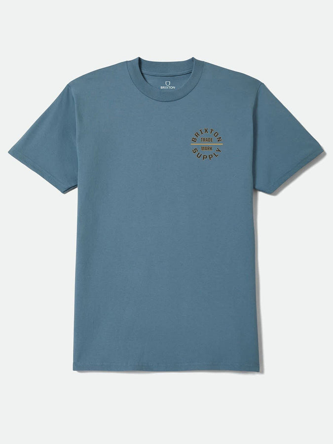 Brixton Oath V T-Shirt Fall 2026 | HARBOR BLUE/STRN YELLOW/BLUE