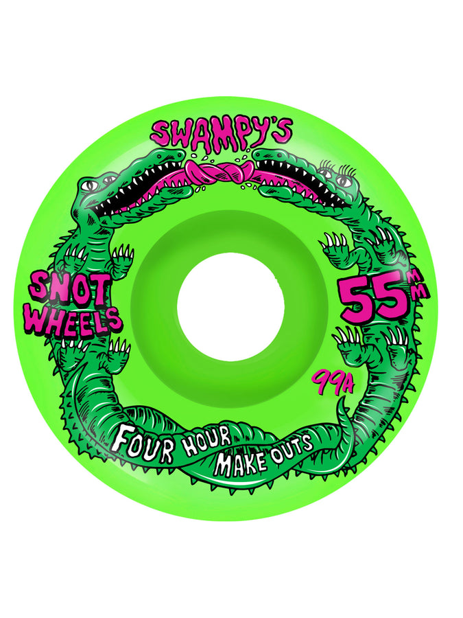 Snot Swampy Conical Skateboard Wheels | NEON GREEN