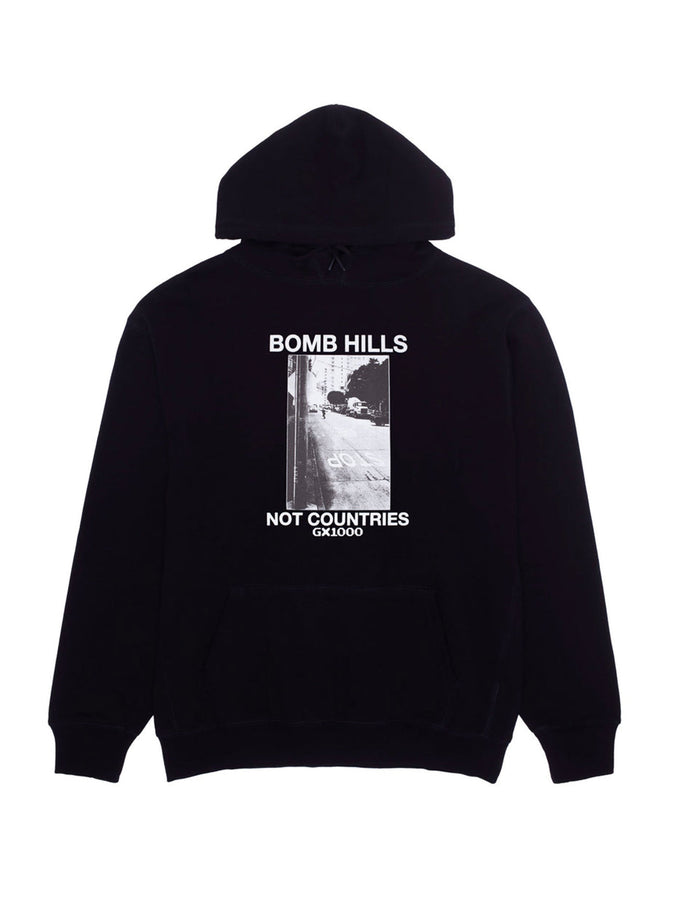 Gx1000 Bomb Hills Not Countries Hoodie Spring 2026 | BLACK/WHITE