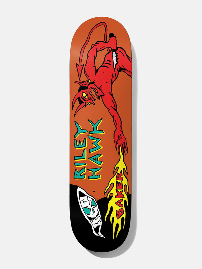 Baker Riley Hawk Evil Vs Evil 8.5’’ Skateboard Deck | ORANGE