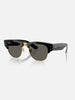 Ray Ban x Asap Rockey Mega Clubmaster Black On Gold /Dark Grey Sunglasses