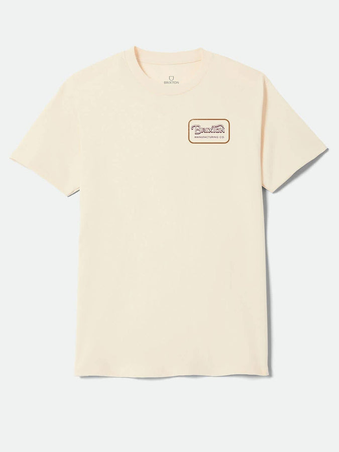Brixton Grade T-Shirt Fall 2026 | CREAM/BURGUNDY/RUST