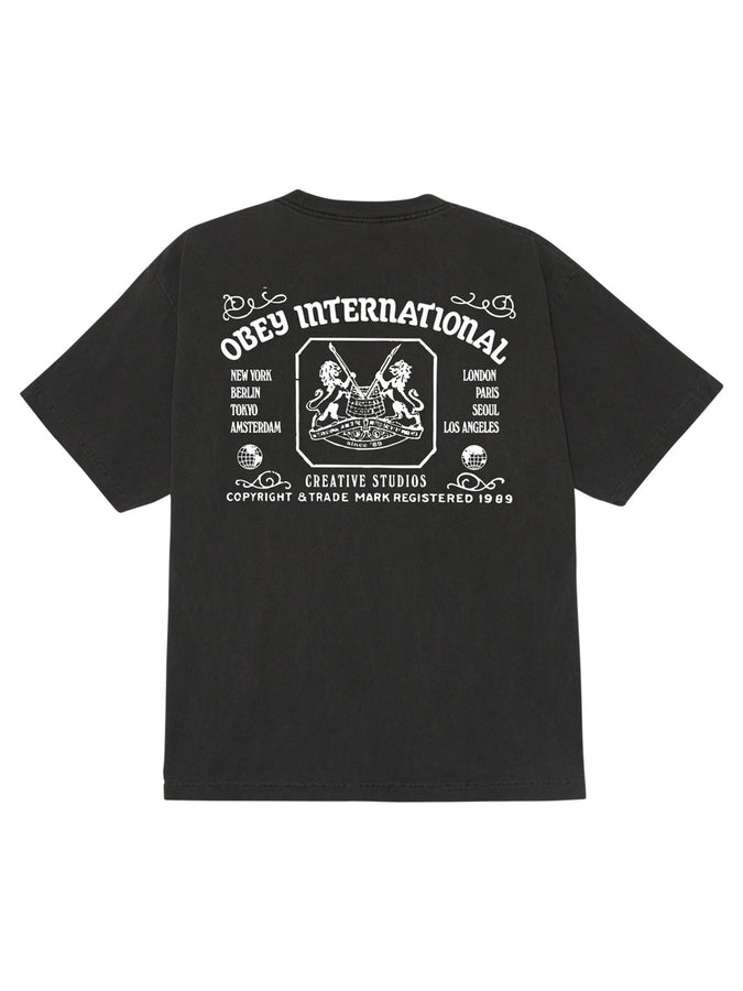 Obey Creative Studios Pigment T-Shirt Summer 2026 | PIGMENT DUSTY BLACK (DBA)