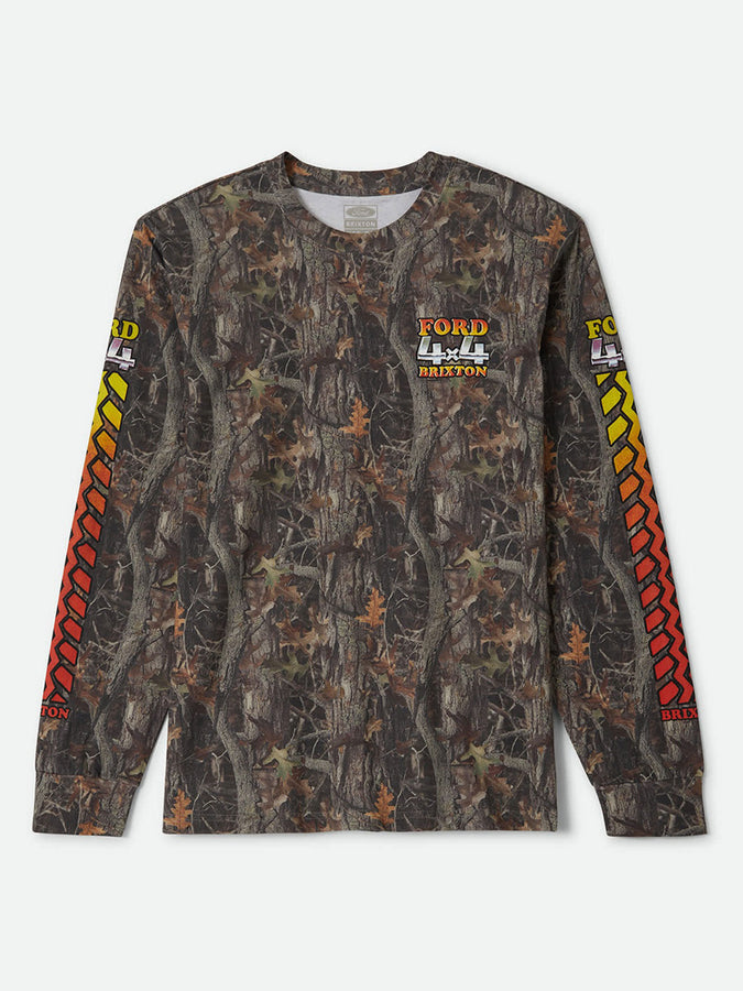 Ford x Brixton 4x4 Chrome Long Sleeve T-Shirt Fall 2026 | BOXWOOD GREEN