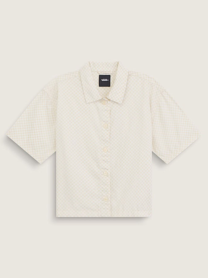 Vans Dewey Short Sleeve Buttondown Shirt Fall 2026 | ALMOND CRISP (GRZ)