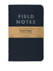 Field Note Pitch Black Ruled Notebook 2 Pack