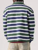 Levis Cameron 1/4 Zip Koby Stripe Kombu Green Heather Sweatshirt Fall 2026
