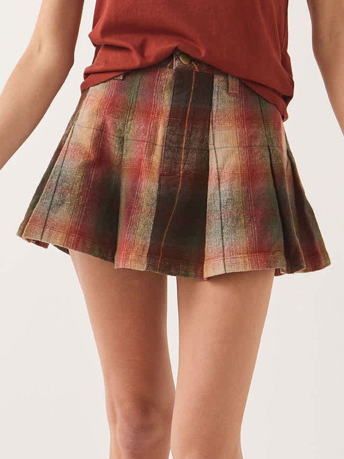 Brixton Pleated Mini Skirt Fall 2026 | MULTI SHADOW