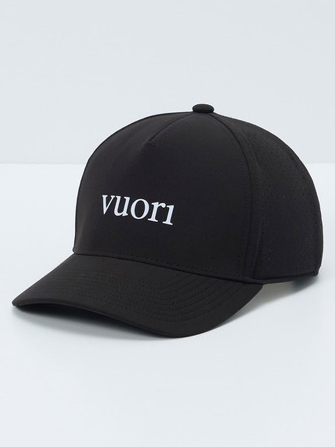 Vuori Wordmark Water Tech Snapback Hat | BLACK (BLK)