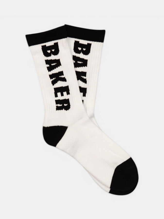 Baker Letters White Socks | BLACK