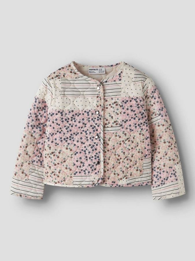 Name It Lena Quilted T-P Jacket Fall 2026 | ANTIQUE WHITE
