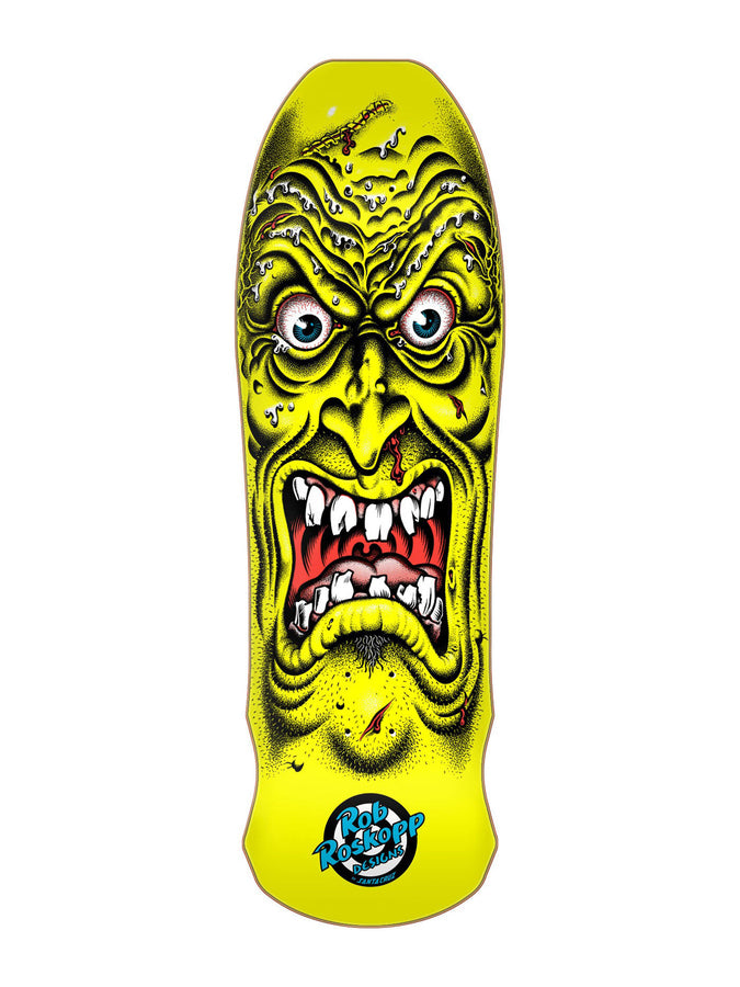 Santa Cruz Reissue Roskopp Yellow Face Skateboard Deck | YELLOW
