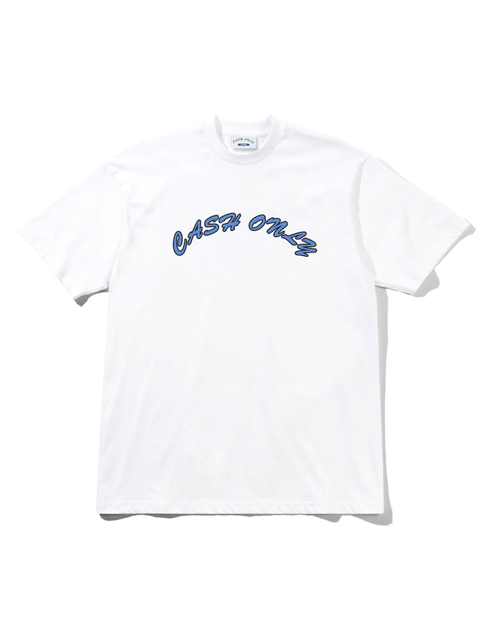 Cash Only Grid Logo T-Shirt Fall 2026 | WHITE