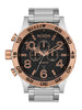 Nixon 51-30 Chrono Silver/Gold Pink/Black Watch