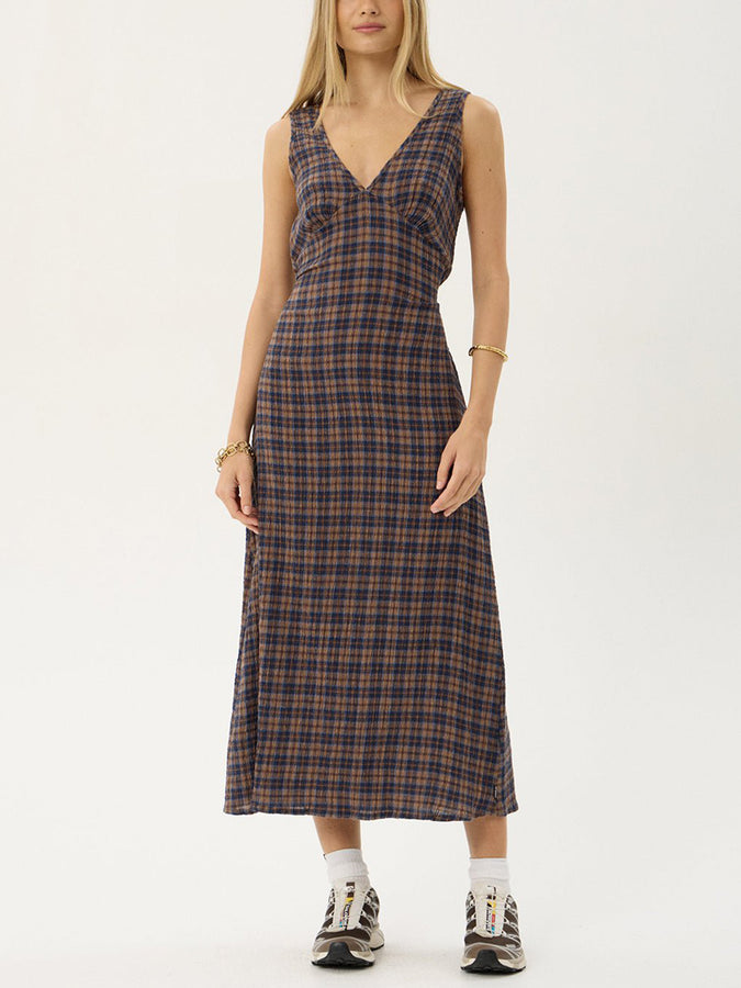 Afends Tully Shev Maxi Dress Fall 2026 | INDIGO CHECK