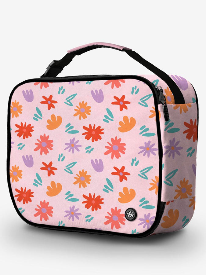 Headster Painted Flowers Classic Lunch Box | POWDER PINK