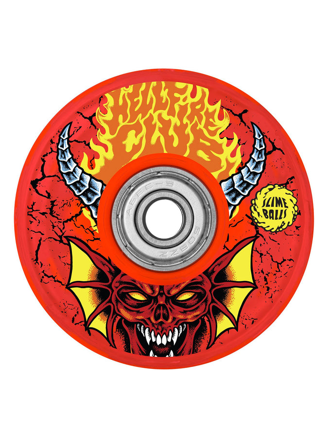 Slime Balls x Stranger Things Hellfire Club Light Ups Og Slime Red Skateboard Wheels | RED
