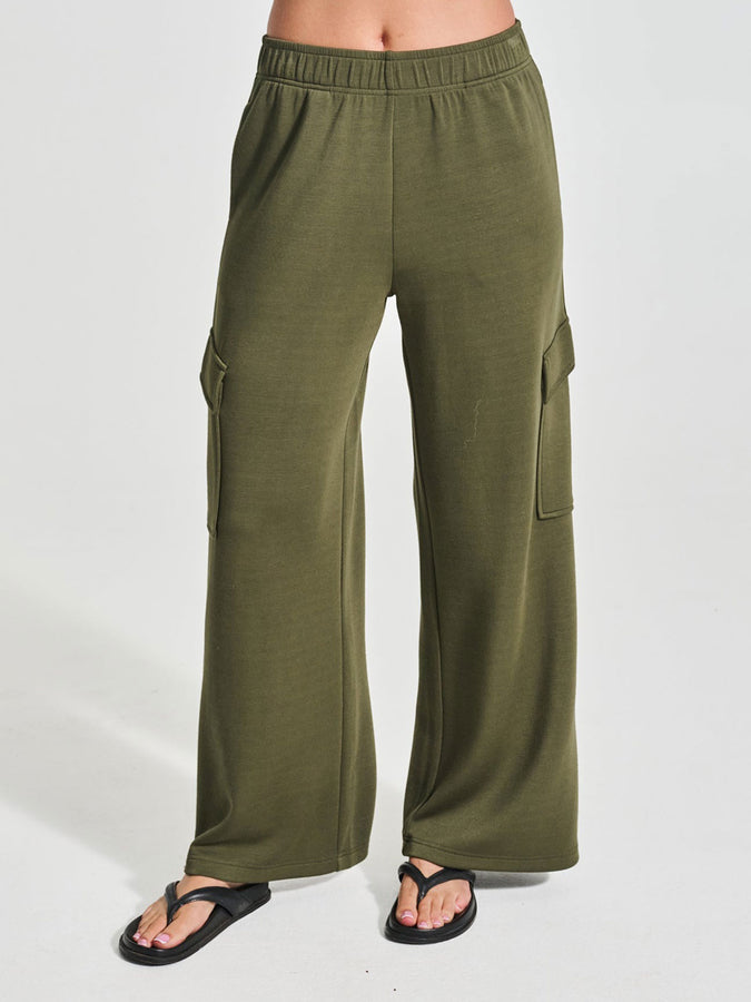 Everyday Sunday Lounge Cargo Wide Pants Fall 2026 | FAIRMONT GREEN