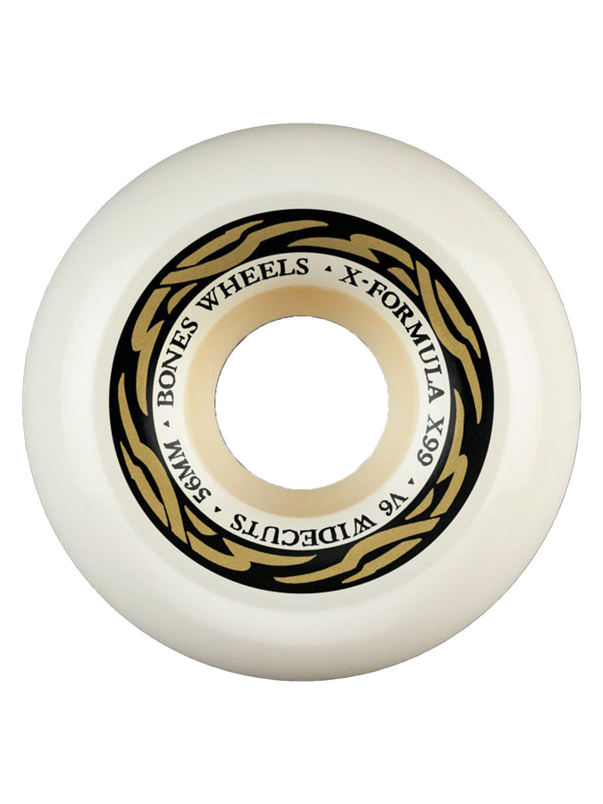 Bones X-Formula V6 Widecut 99a Skateboard Wheels | NATURAL