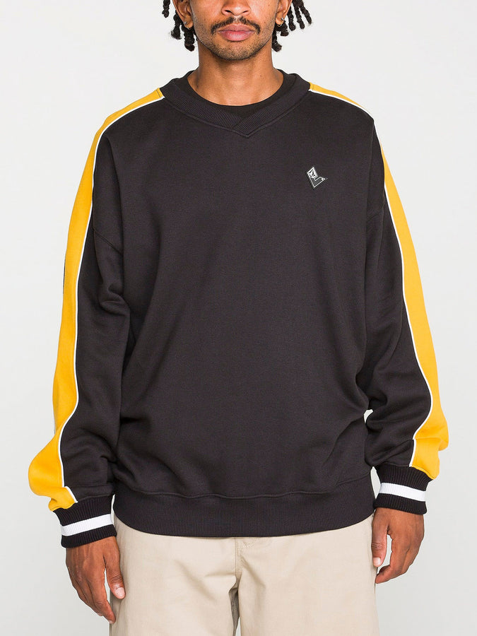 Volcom Flying Hi Crewneck Sweatshirt Fall 2026 | ANTIQUE BLACK (AQK)