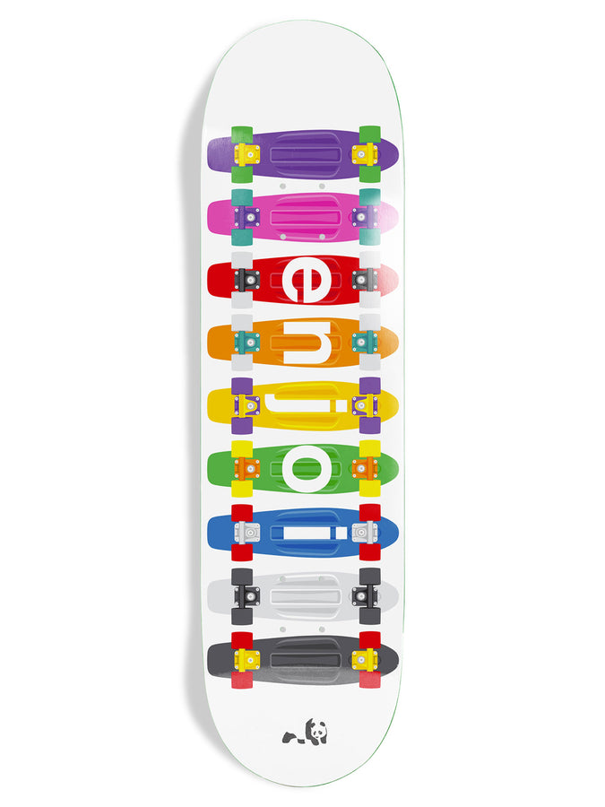Enjoi R7 Big Box Plastic Spectrum 8.25’’ Skateboard Deck | WHITE