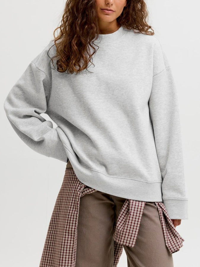 Jjxx Sophia Boxy Crewneck Sweatshirt Fall 2026 | LIGHT GREY MELANGE