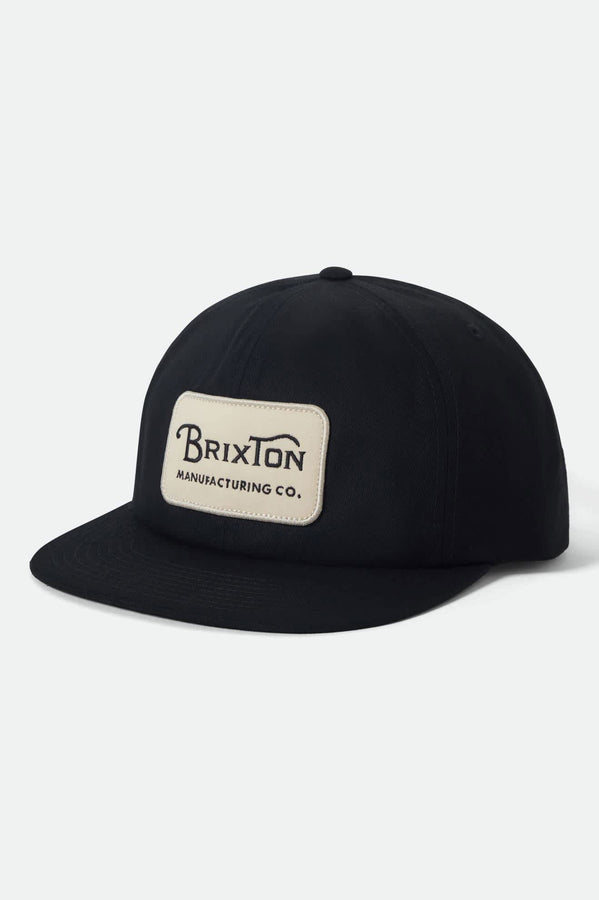 Brixton Grade Snapback Hat | BLACK/OFF WHITE